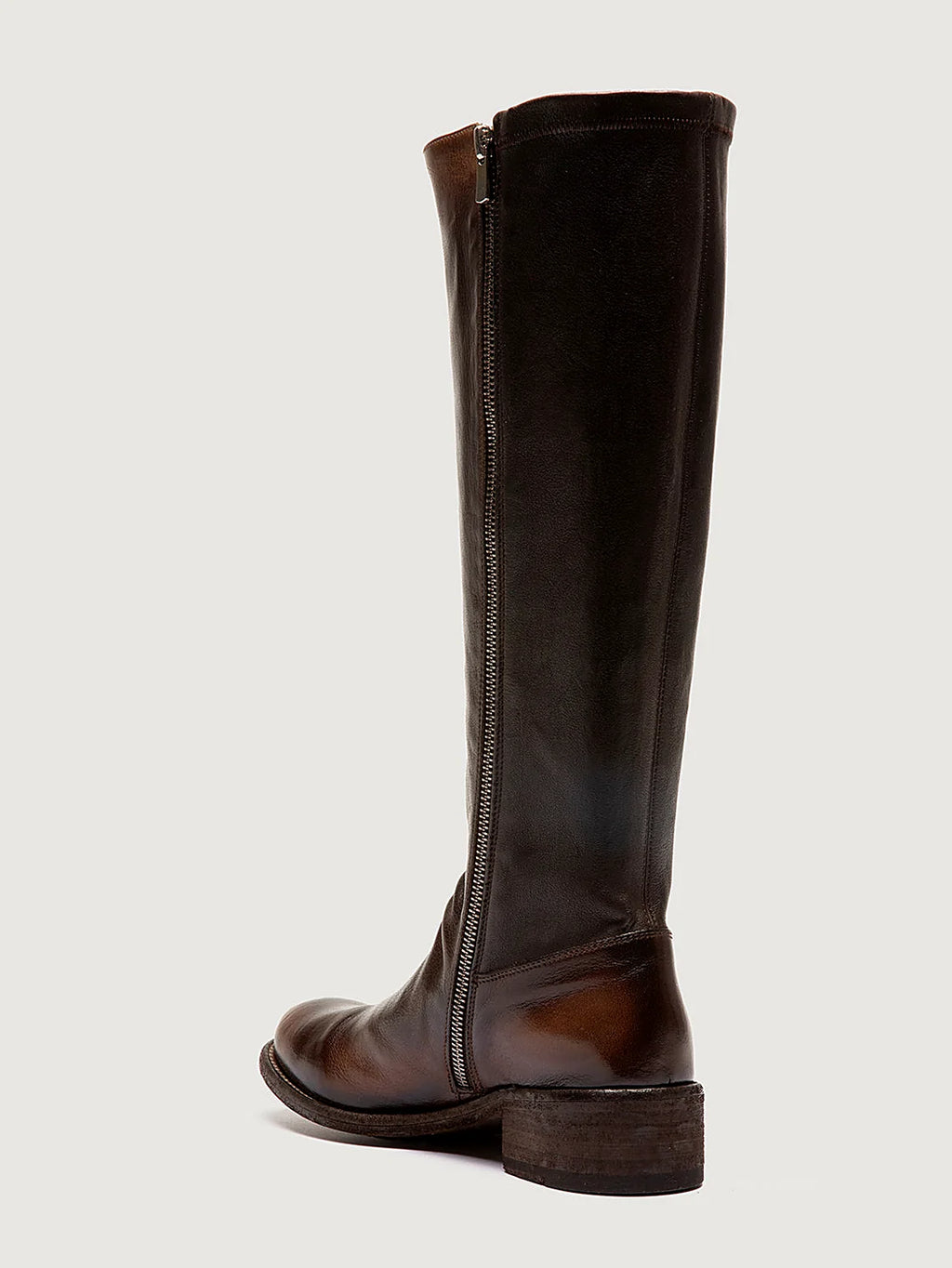 Brown stretch back shown from the side on a plain background