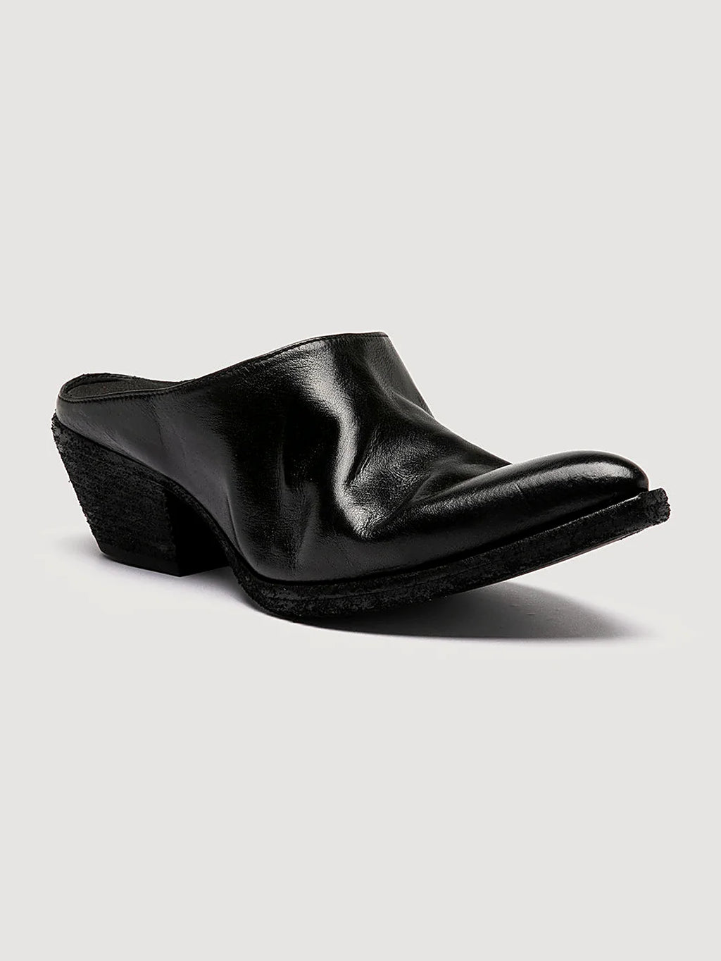 Black in italy shown from the side on a plain background