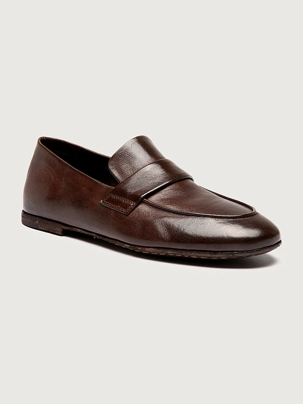Brown low profile pair arranged together on a neutral ground